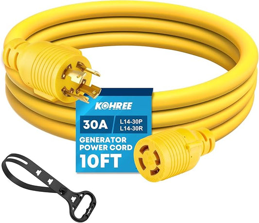 Generator Cord, 30A, 10 ft
