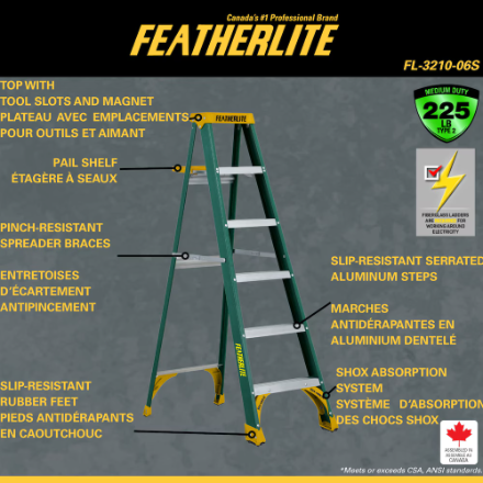 Step Ladder, 6 ft, Type II