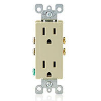 20A/125V Decora Duplex Receptacle, Almond (TR) | Leviton