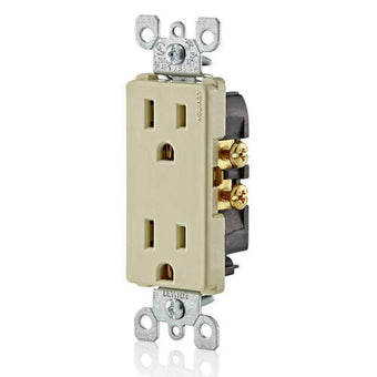 compare product 20A/125V Decora Duplex Receptacle, Almond (TR) | Leviton