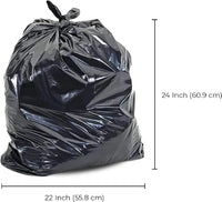 Industrial Garbage Bags, Utility, 20" W x 22" L, 0.64 mils, Black, 23 L (6 Gal.) Capacity Box of 500