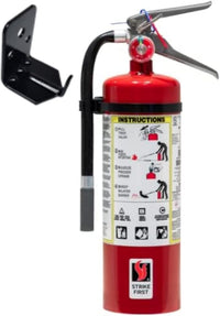 Fire Extinguisher, 5 lb. ABC Multi-Purpose Dry Chemical - Wall Hook Included - Ideal for Home, Cottage, Trailer, Basement and Anywhere Else