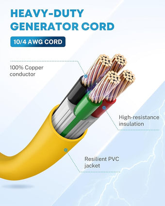 compare product Generator Cord, 30A, 10 ft