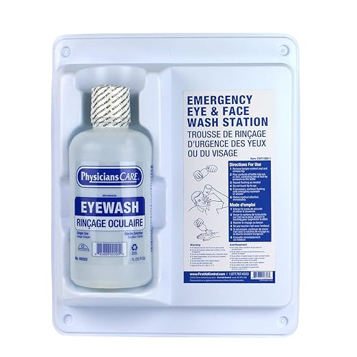 Eyewash Station, Wall-Mount, 1 gal