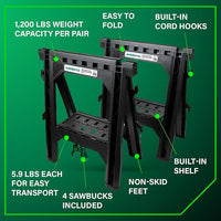 Folding Sawhorse (Pair)