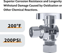 3/8" OD x 1/2" FIP Angle Stop Valve - VINTEX