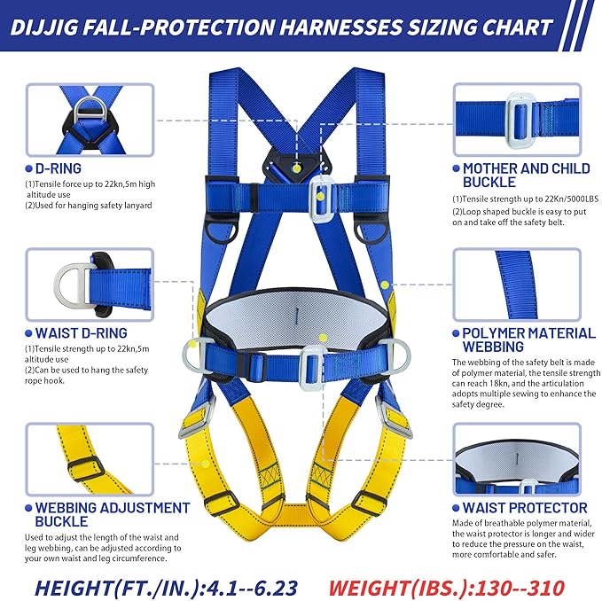 Fall Protection Harness, Universal
