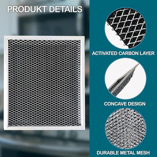 Replacement for Broan S97007696 Charcoal Filter - Nutone Range Vent Hood 10.5 x 8.75 Inches