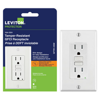 20A/125V GFCI Receptacle, Tamper-Resistant, White | Leviton
