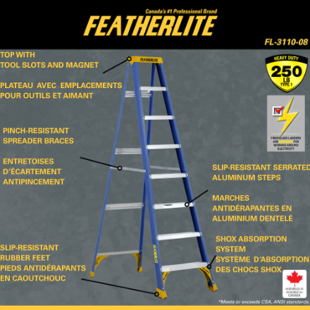 Ladder, 8 ft