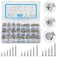 430Pcs Self Tapping Screws for Metal, Self-drilling