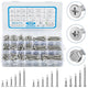 430Pcs Self Tapping Screws for Metal, Self-drilling