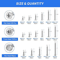 430Pcs Self Tapping Screws for Metal, Self-drilling