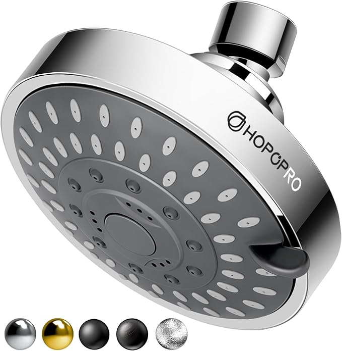 Shower Head, 5-Setting, Chrome