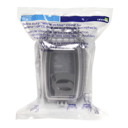 Decora 1-Gang Vertical Weather-Resistant While-In-Use Cover Extra Duty | Leviton