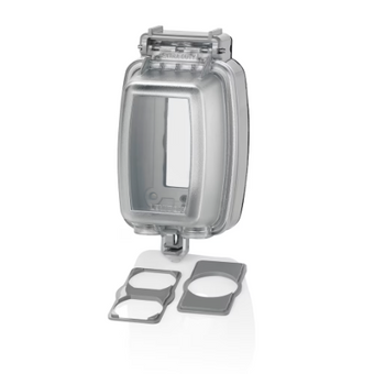 compare product Decora 1-Gang Vertical Weather-Resistant While-In-Use Cover Extra Duty | Leviton