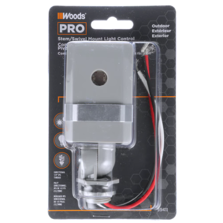 Photocell Switch, 120V Dusk-to-Dawn | Woods
