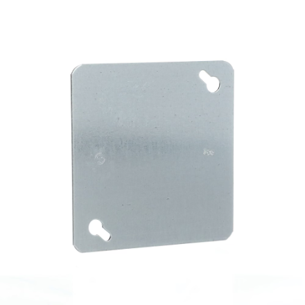 Junction Box Cover, Blank, 4" |Iberville