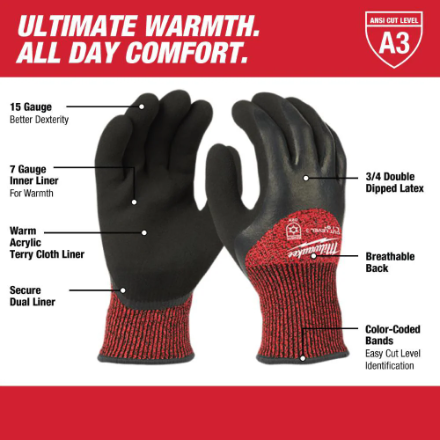Milwaukee Cut-Resistant Gloves, Level 3