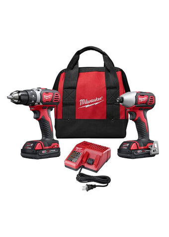 compare product Milwaukee M18 18 Volt Lithium-Ion Cordless Cordless Lithium-Ion 2-Tool Combo Kit